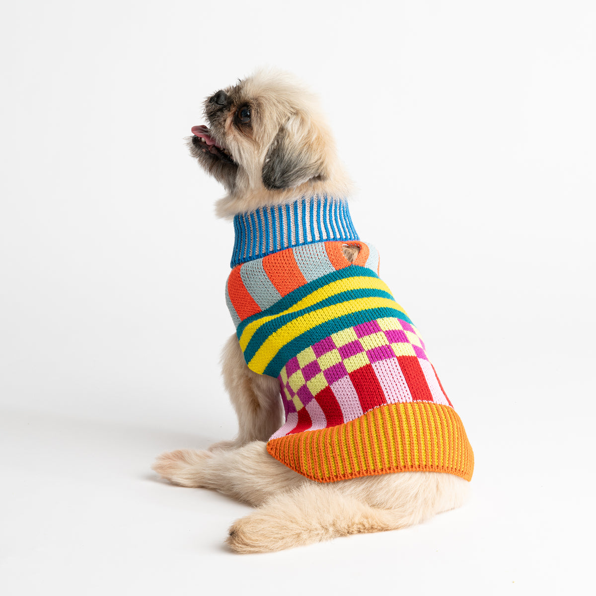 Pattern Patch Dog Sweater